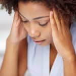 Stress Symptome Frau