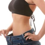 frau abnehmen am bauch