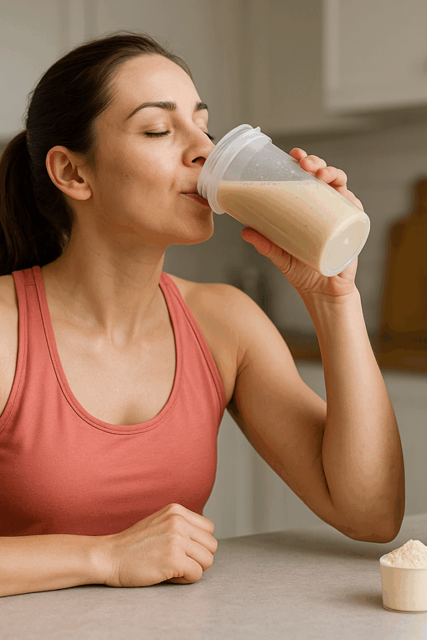 Whey Protein Frauen im Alltag